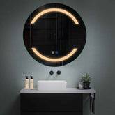 LED Spiegel Rund | Touch-Schalter | Anti-Beschlag-Funktion | Warmweißes Licht - Reyze Seria Salono Model 4